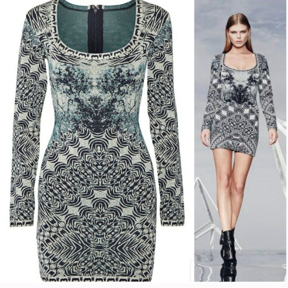 NWT HERVE LEGER Mini Dress
